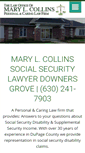 Mobile Screenshot of collinsdisabilitylaw.com