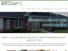 Tablet Screenshot of collinsdisabilitylaw.com